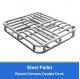 Round Corners Double Deck Steel Pallets For Warehouse Storage  Logistic Transport Steel Pallet