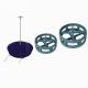 Turntable Device Anti Twist Wire Rope Use Laying Bracket Vertical Type Cable Reel Stand