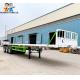 3 axles container flat bed semi trailer with twist locks