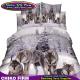 100% Cotton Queen Size 3D High Digital Wolf Printing Bedding Sets