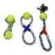 4 Inch Rope Tennis Ball Dog Toy Diy Chew Durable Pet Toys For Cats Interactive 30x20cm
