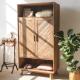 Solid Wood Hand Carved Customized Wardrobe Recycled Pine Rustic Antique Cupboard