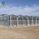 Agricultural 120km/H 12m 10.8m Glass Multi Span Greenhouse