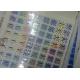 PET Security Hologram Sticker / Anti Counterfeit Label With Serial Number Codes