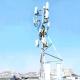 Hot Dip Galvanized Rooftop Antenna Tower Q235 Microcell Towers