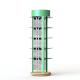 Iron Tubular 3 Sides Grid Wall Metal Spinner Display Racks With Wire Hooks