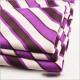 Rusha Textile  1000T Polyester Spandex ITY Jersey Twist Yarn Purple White Printed Lycra Stripe Fabric