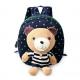 detachable school bag removable doll puppet toy bag with anti-lost strap lovely animal school bag for pupil kindergarten