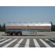 3 Axles Steel Fuel Tank Truck Trailer , Oil Tank Truck For Transportation