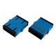 SC UPC SM SX Fiber Optic Adapter With Blue Color Plastic Material