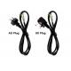 Laptop 3 Prong Appliance Power Cord 10A 125V CE FCC RoHS Certified