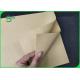 FSC 80g 250gsm 350gsm Natural Brown Color Kraft Paper Rolls Eco - Friendly