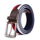 Canvas Woven Braided Fabric Belt Colorful 3.5cm Clip Buckles