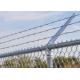 Highway 60mm Galvanized Chain Link Fence With Barbed Wire On Top