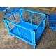 Galvanized / Powder Coating Metal Pallet Cages For Small Parts Storage