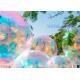PVC Inflatable Reflective Bubble Ball / Rainbow Inflatable Mirror Ball Colorful