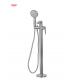 Modern Single Lever Chrome Brass Freestanding Bathtub Faucets OEM Floor Mounted