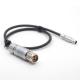 0.5M Camera Power Cable Lemo 3 Pin To Fischer 3 Pin For Steadicam Stabilizer