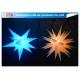 Indoor Colorful Star Inflatable Lighting Decoration Advertising For Event