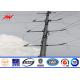 110kv Steel Electrical Transmission Tower With Double Circuit Arm