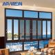 Guangdong NAVIEW Grills Design Tinted Tempered Glass Sliding Windows Simple Windows
