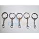 Stainless Steel #304 Flat Split Key Ring Lanyard Accessories With Chain Outside Diameter 30MM