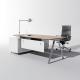 Metal Frame ISO Office Executive Table Simple Layer White Executive Desk