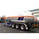 61000L LPG Tank Trailer With 3 Axles , Petroleum Gas Lorry Semi Trailer