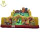 Hansel high quality challenge games inflatable slide for kids in amusement park