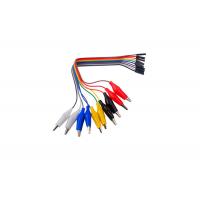 Electric Test Lead 20cm 10pin Electrical Jumper Wire Female With Crocodile Clip