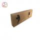 Rigid Gift Boxes With Window Brown Color Environmental Protection