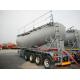 4 axle V shaped bulk cement powder tanker transport semi trailer