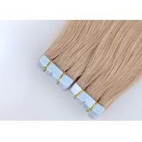 Double Weft Tape In Human Hair Extensions , European Tape In Hair Extensions