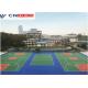 Outdoor Synthetic Basketball Court Flooring , Athletic Polyurethane Sports Flooring