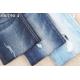 GOTS Dark Blue Cotton Spandex Denim Fabric With Cross Hatch Slub 150 Width