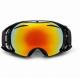 Windproof Black Snowboard Goggles With Adjustable Elastic Strap