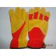 Yellow glove，working glove,hand glove
