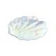 Rainbow Shell Crystal Lead Free Glass Tray Plate,Seashell Dinner Plate