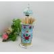 Shinny Gifts High Quality Metal European Enameled Toothpick Holder Vintage Home Decoration