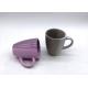 Food Grade Ceramic Drinking Cup Hand Painted Matte And Glzaed 2 Tone Color Dolomite Coffee Mug