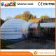 PVC tarpaulin Dome Inflatable Igloo Tent For Camping with Hand printing