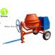 Mobile Mini Diesel Cement Mixer 2 wheel Manual Tipping  with 450 Liter Drum