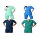 Non - Irritating Waterproof Medical Scrub Suits For Cleaning Room / Food Company