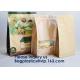 Gold Print Laminated Stand Up With Zipper Aluminum Foil Pouch,Organic Foods/Cosmetics/Organic Baby Food/Coffee Packaging