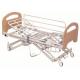 Enameled Steel Structure Nursing Home Beds With Collapsible Side Rails