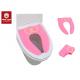 Travel Foldable Baby Toilet Seat Lovely Plastic , Lightweight Baby Potty Toilet Seat