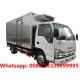 Good price JAPAN ISUZU 2T stainless steel refrigerated truck for sale, customized frozen cold van box vehicle