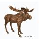 52 Inch Outdoor Moose Bronze Sculptures With CE Certification