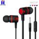 Multi Color Wired In Ear Earphones Flat Cable 1.2 MM Noise Cancelling Earbuds Factory