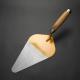 Wooden Handle Round High Carbon Hardened Tempered Steel Pointing Masonry Bricklaying Trowel